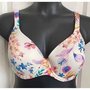 Soma Floral Underwire Bra With Adjustable Straps & Back Closure Size 40DD